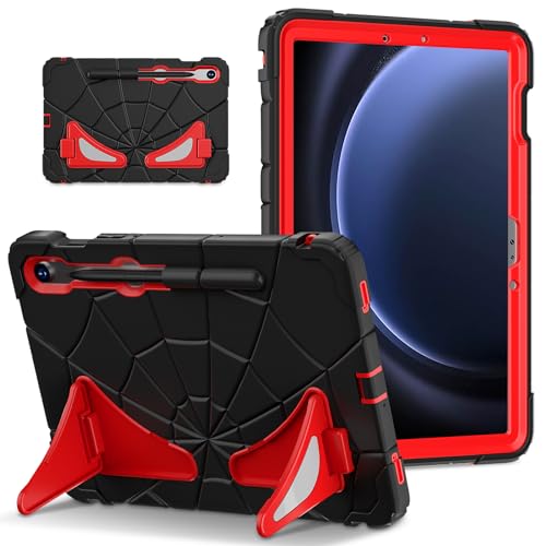 Custodia robusta per Samsung Galaxy Tab S9 con doppio cavalletto antiurto a prova di in policarbonato + resistente cover con S Pen Holder bambino silicone