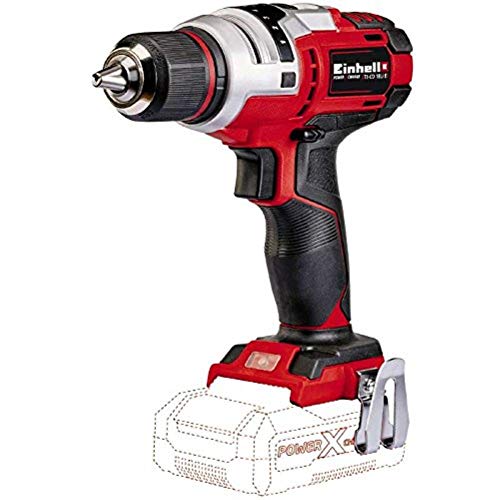 Einhell Akku Bohrschrauber TE-CD 18 Li E Solo Power X-Change (Lithium Ionen, 18 V, 2 Gang, 47 Nm) + Koffer E-Box S35 (für universelle Aufbewahrung von Werkzeug und Zubehör) – Bild 3