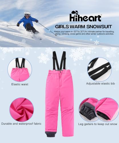 Image of Hiheart Boys Girls Winter Ski Jacket & Pants Set 2-Piece Snowsuit