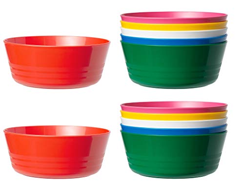 Ikea Kalas 204.212.93 Schüssel BPA-frei, mehrfarbig, 12 Stück