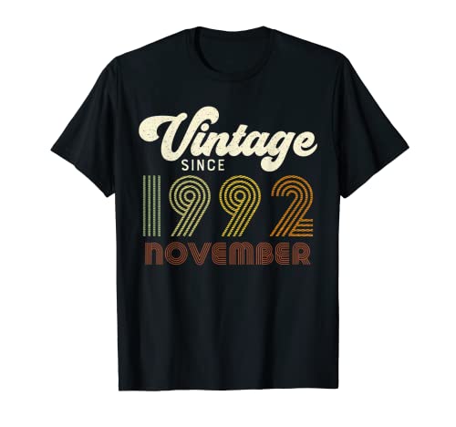 Vintage Da Novembre 1992 Retro 30° Compleanno Maglietta