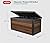 Keter Signature Collection 150 Gallon Resin Deck Box Organization and Storage Box for Patio Outdoor Cushions, Throw Pillows, Garden Tools and Pool Supplies, Walnut
