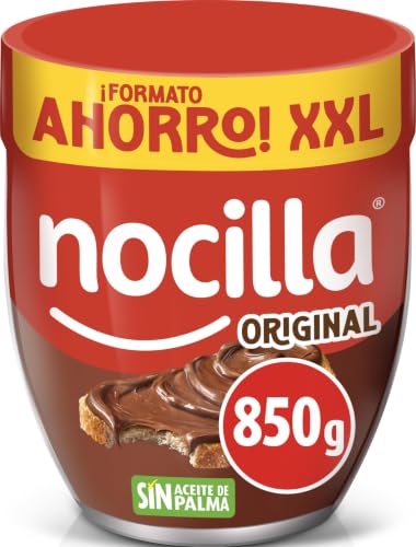 Nocilla, Original, Crema al Cacao y Leche con Avellanas, sin Aceite de Palma - Formato Ahorro - 850g