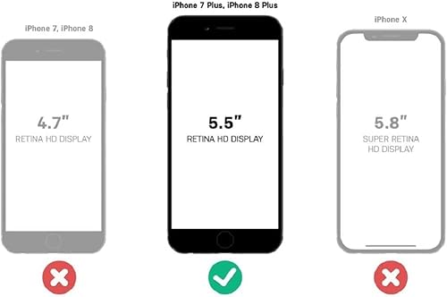 Lifeproof Frē Series Waterproof Case For Iphone 8 Plus & Iphone 7 Plus (Only) - Non-Retail Packaging - Wipeout (Blue Tint/Fusion Coral/Mandalay Bay) #TOP1