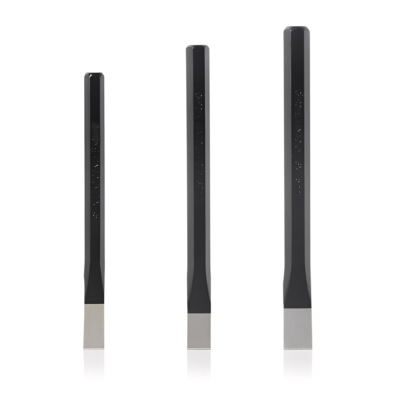 Cold Chisels Set, 3 PCS Heavy Duty Brick Chisel for Cutting Stone, Wood Carving Sculpting, Hardened Chrome-Vanadium Steel, Professional Grade for Metal & Masonry (12 mm, 13 mm, 17 mm)