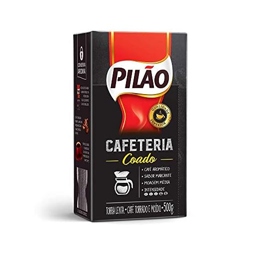 Café Pilão Torrado e Moído Cafeteria Coado Vácuo 500g