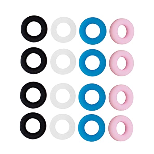 IWOWHERO 16 Pairs Glasses Ear Retainer Glasses Ear Hook Glasses Retainer Anti Slip Holder for Glasses Eyeglass Bands Glasses Frame Ring Eyeglasses Holder Ear Grips for Glasses Round Glasses
