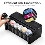 OFFNOVA Immerge CISS DTF with Digital Display, White Ink Circulation System, Extension CISS Ink Tube and Waste Ink Tank/Collector for ET8550 ET8500 L1800 L800 L805 DTF Printer, Black - Image 2