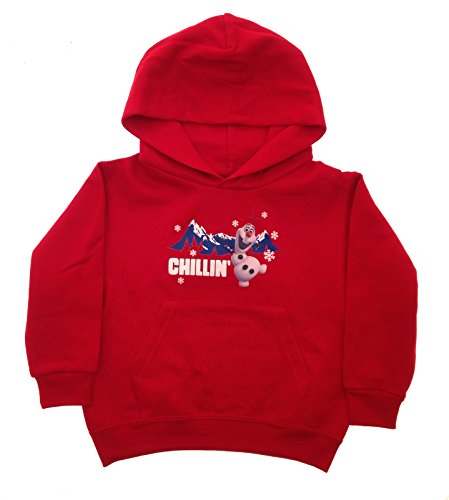 Disney Frozen Girls Boys Hoodie Kids Hooded Fleece Jacket Olaf Snowman 3-4 Years