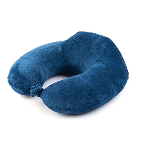 LiRuiMingHome Almohadas de Viaje En Forma de U Almohada Cervical Almohada Conducción Resto del Coche Cuello Almohada Aviones Coche Siesta Artefacto Portátil Bambú Carbón Memoria Algodón Almohada