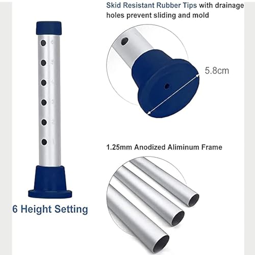 Chaise de douche réglable et tabouret robuste pour senior