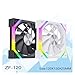 ZF-120 12V Computer Case Fan 12cm ARGB 4-pin Cooling Fan(Black Regular)