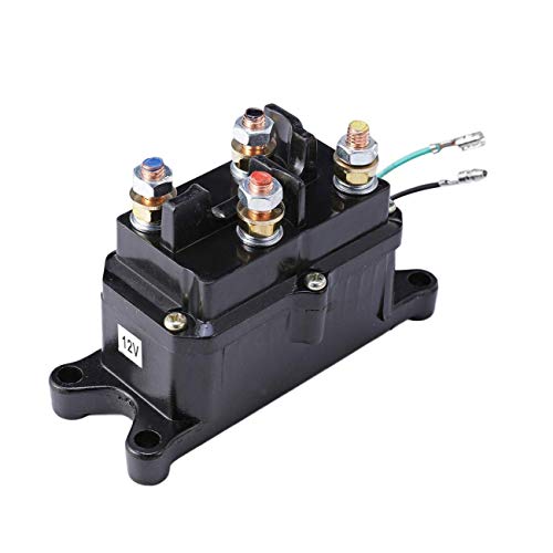 LActrical Universal 12V 250A Solenoid Relay Contactor for Electric Winch Rocker Switch Thumb Truck ATV UTV ATV-Cont