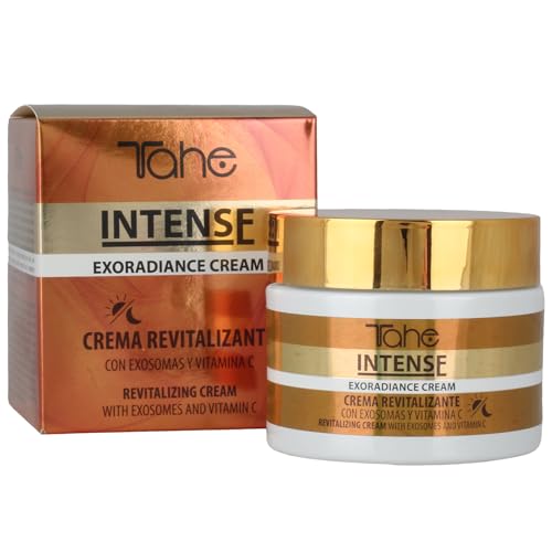 Tahe Intense Exosomes Crema facial revitalizante Exoradiance con Exosomas y Vitamina C, 50 ml