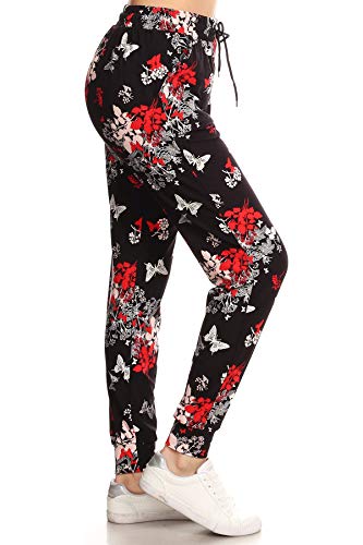 Image of Leggings Depot Premium Jogger Women's Popular Print High Waist Track Pants(S-XL)