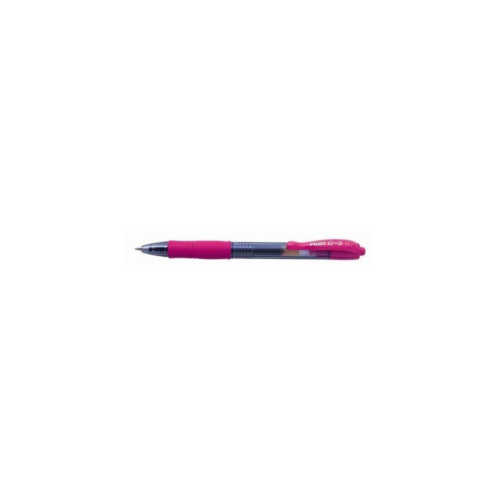 Pilot G2 07 Gel Ink Ballpoint Pens Pack of 12, Pink