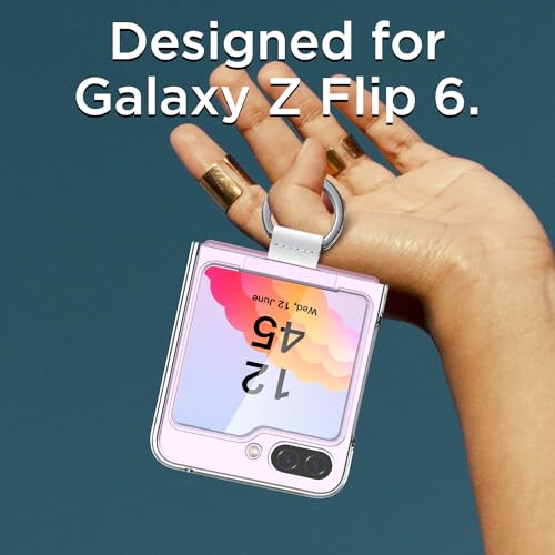 Aicase For Samsung Galaxy Z Flip 6 Case Clear With Ring thumb #1