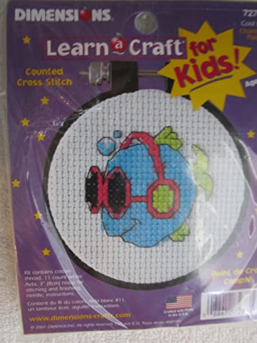 Dimensions Learn-A-Craft Cool Fins Cntd 3x3 X-Stitch Kit