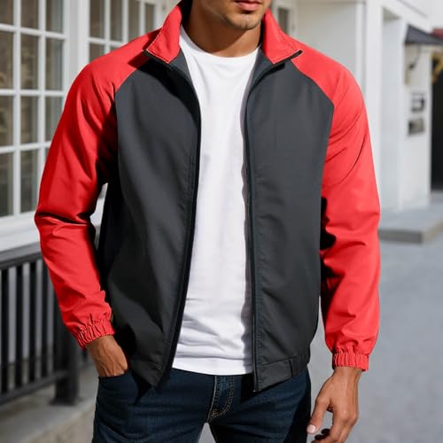Veste bomber homme bicolore chic et blouson d'aviateur