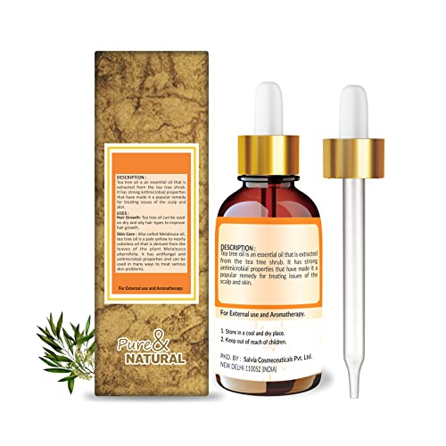 Image of Crysalis Tea Tree Oil 30 ml (1.01 fl oz) - Medicinal Aromatic Oil for Skincare, Haircare, DIY Formulations, Soaps & Cream Blends