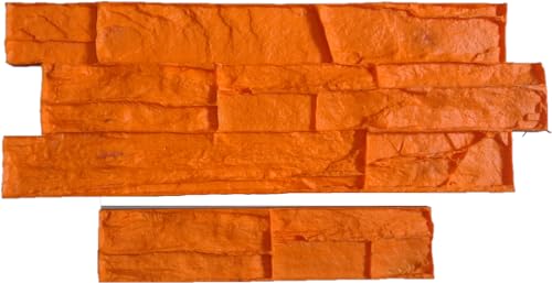 Molde Hormigón Impreso Tematización Imitacion Textura Piedra Monte Blanc - Moldes Hormigon Impreso Vertical 80x29 Terminacón 50x10 Cm