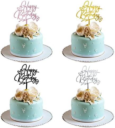 Décoration De Gâteau à Thème Joyeux Anniversaire, Pics à Gâteaux Chi, Pour Dessert, De Bug Astique