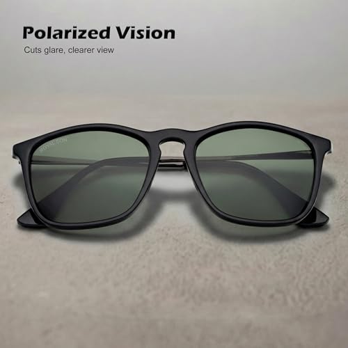 Image of ROYAL SON Polarized Stylish Sunglasses | UV Protection | Branded Retro Square | Classic | Men & Women | Medium | SG-RS8080