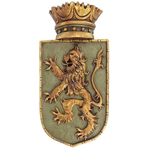 Design Toscano Medieval Rampant Lion Shield Sculpture Cover