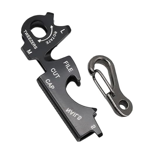 Llavero multiherramienta, herramientas y gadgets para llaveros | Llavero con destornillador pequeño de acero inoxidable 8 en 1 - Multiherramienta portátil multifuncional, suministros para exteriores a