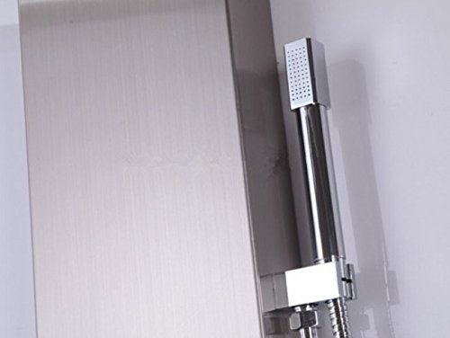 Gowe 20,3 cm LED soffione in ottone, colonna doccia idromassaggio vasca miscelatore doccia pannello