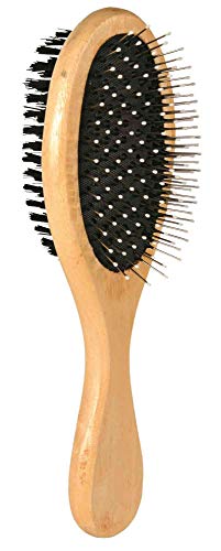 Trixie 2315 Bürste, Holz, beidseitig, 6 × 21 cm, schwarz