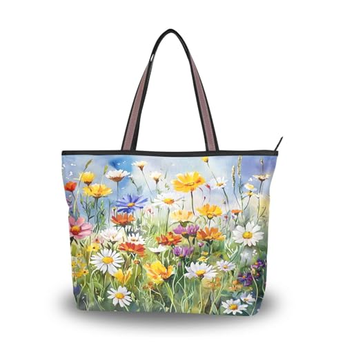 Image of Women Turtle Tote Bag Polyester Handbag Zippered Tote Bag Turtle Tote Purses,Summer Beach Tote Bag