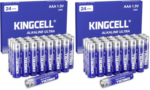 Image of KINGCELL AAA Batteries 48 Pack, Alkaline Triple A Batteries High-Performance AAA Batteries with Ultra Long-Lasting Power for Household Device