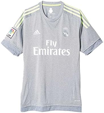 adidas Performance Mens Real Madrid 15/16 Away Football Jersey Shirt Top - Grey