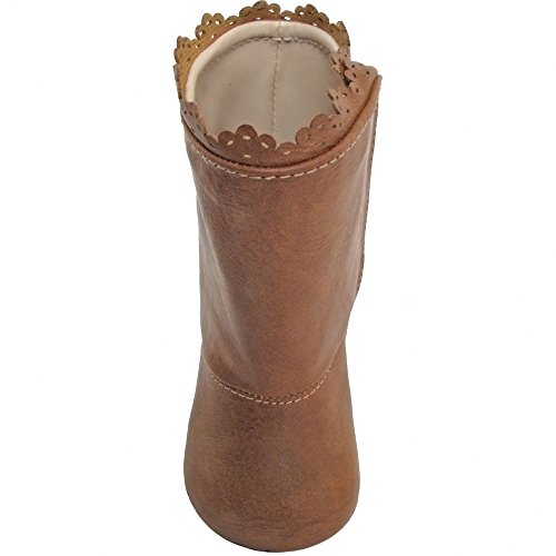 Baby Deer Baby Infant Brown Dress Boot with Walking Sole - Tan Brown Size 7 (Infant Toddler Baby Boots)2
