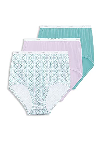Jockey Women s Underwear Plus Size Classic Brief - 3 Pack, Assorted, 8