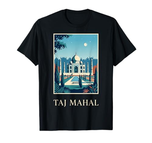 Taj Mahal Inde Architecture Moghol Voyage Art T-Shirt