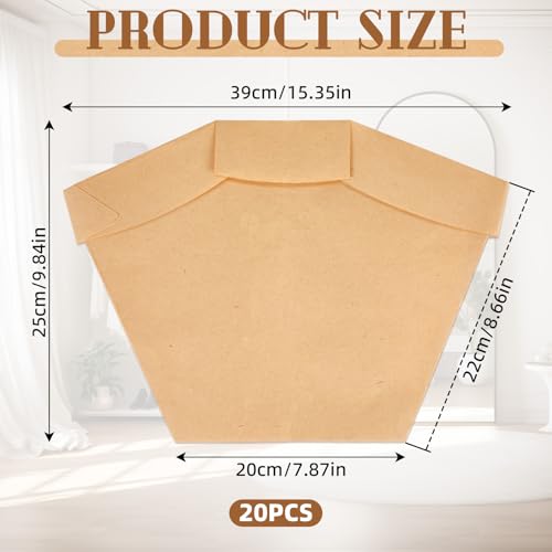 Image of 20 Pack Type Bp Vacuum Bags Compatible with Hoover C2401 Shoulder Vac & Backpack Vacuum Cleaner, Replace Part #401000BP 1ke2103000 41240202