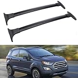 MotorFansClub Roof Rack Cross Bars Fit for Ford Ecosport 2013 2014 2015 2016 2017 2018 2019 2020 2021 Baggage Luggage Cargo Rack Aluminum Alloy