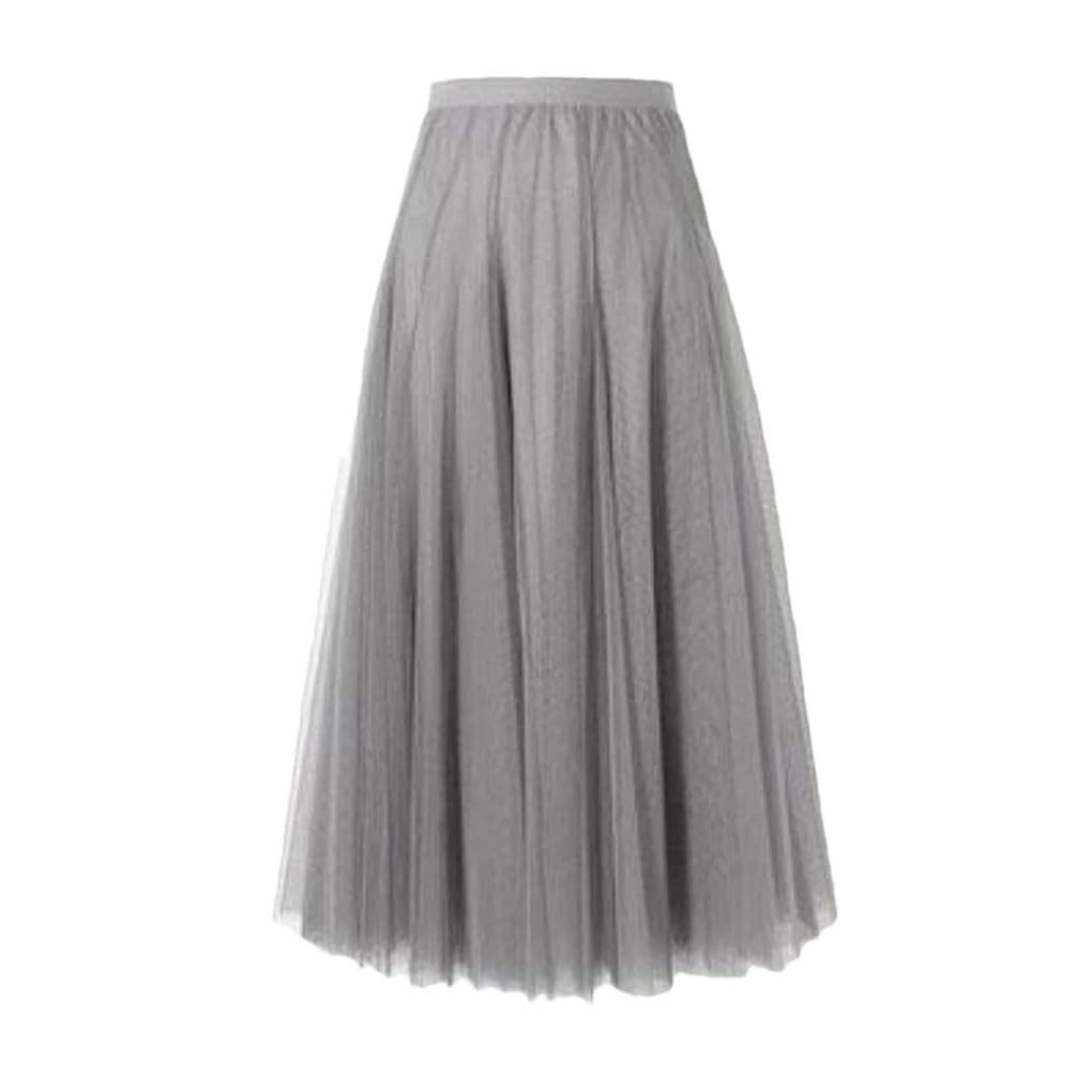 HXZASFG Maxi Langer Tüllrock Damen Hohe Taille Kleider Netzröcke Herbst Winter Elastische Damen Tutu Röcke Rote Röcke