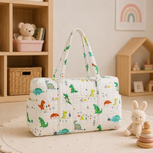 Image of MOM'S HOME New born Baby Organic cotton Travel Bag- Diaper Multipurpose Carry bags for Mothers | Pack -1 |