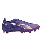 Puma Mens Ultra 5 Match Firm, Artificial Ground Soccer Cleats Lapis Lazuli/Puma White/Sunset Glow 8, Medium