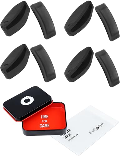 Image of 4 Pairs Ultra Soft Silicone Sunglass Nose Pads for Oakley Top Knot OO9343 /Top Knot RX OX3238 /HSTN OO9242 /Frogskins Range /Spindrift, Push-in Anti-Slip Glasses Nose Piece Replacement Kit Black