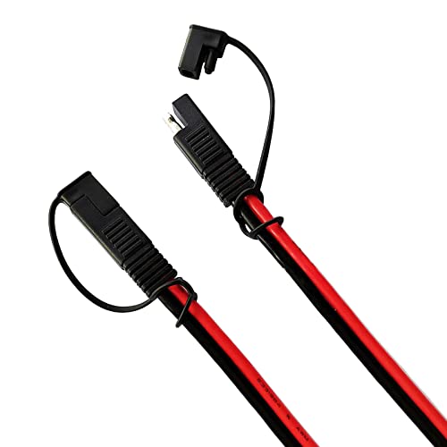 Magiktech 1.6/3.3/6.5/13/25/50 FT SAE to SAE Extension Cable 14AWG,SAE Adapter Cable,SAE Ports Wire for Solar Panel Battery Automotive RV Camp Trailer Tractor (6.5FT/2M)