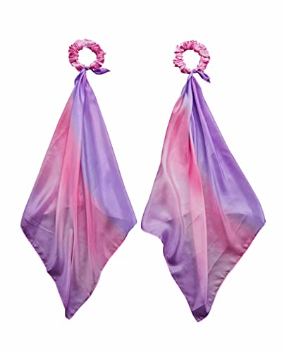 Sarah's Silks Wrist Streamers | 100% Silk Montessori and Waldorf Toys | Rhythm Ribbons for Dance, Imaginative, and Pretend Play | Includes 2 Pieces (Blossom)