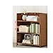 Półka na książki Wąskie półki drewno przemysłowe Nowoczesne drewna regale, Frame Mały Storage Unit Home Office Small Bookshelf Stojak do przechowywania w biurze