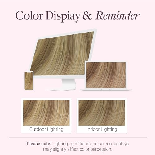 Image of GOO GOO Clip in Hair Extensions Real Human Hair, Remy Human Hair Extensions Clip ins for Women, Natural Human Hair, 14inch 150g 9 Pcs, #12A /18H Ash Beige Blonde Blend
