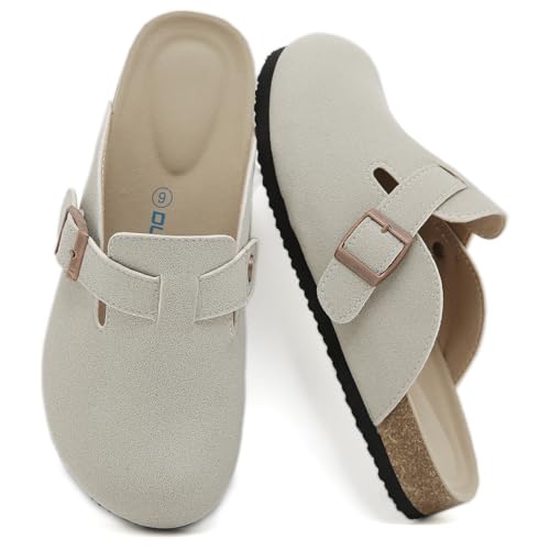 Dumalum Suede Clogs for Women & Men - Comfort Cork...