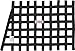 G-Force 4134YL Yellow Angled Front Ribbon Window Net
