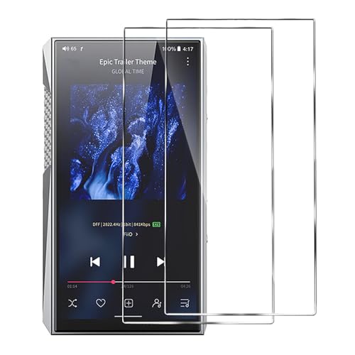 AudioPartner 9H Premium Scratch-Proof Front LCD Screen Protector Guard Tempered Glass Protective Film for Fiio M23 (2PCS)